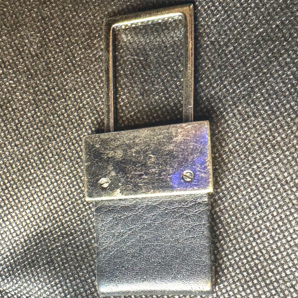 Gucci Key Ring/ Bag Charm Leather & Silver Rare Collector Accessory Vintage - Picture 5 of 6